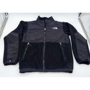 THE NORTH FACE Denali Polartec Fleece Youth M 10/12 Boys Full Zip Jacket Black 2